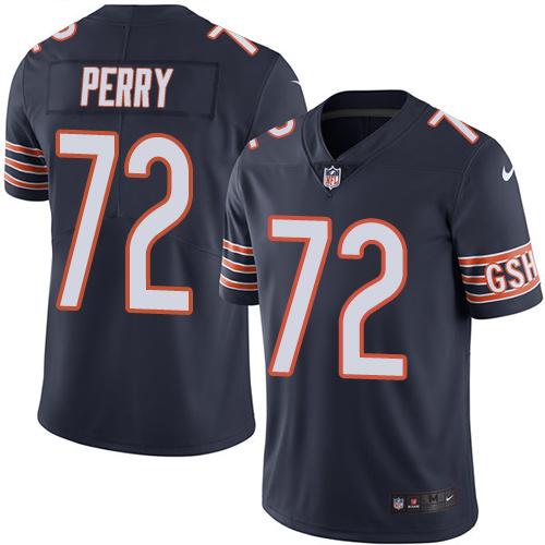 Nike Bears #72 William Perry Navy Blue Team Color Men's Stitched NFL Vapor Untouchable Limited Jersey - Click Image to Close
